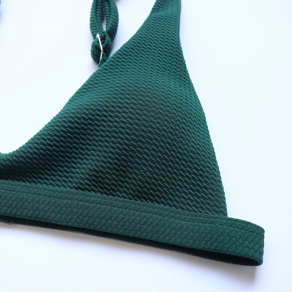 NWT - Emerald Green 2-Piece Padded Bikini Brazilian Bottom (Size: 6-8) - Picture 4 of 13